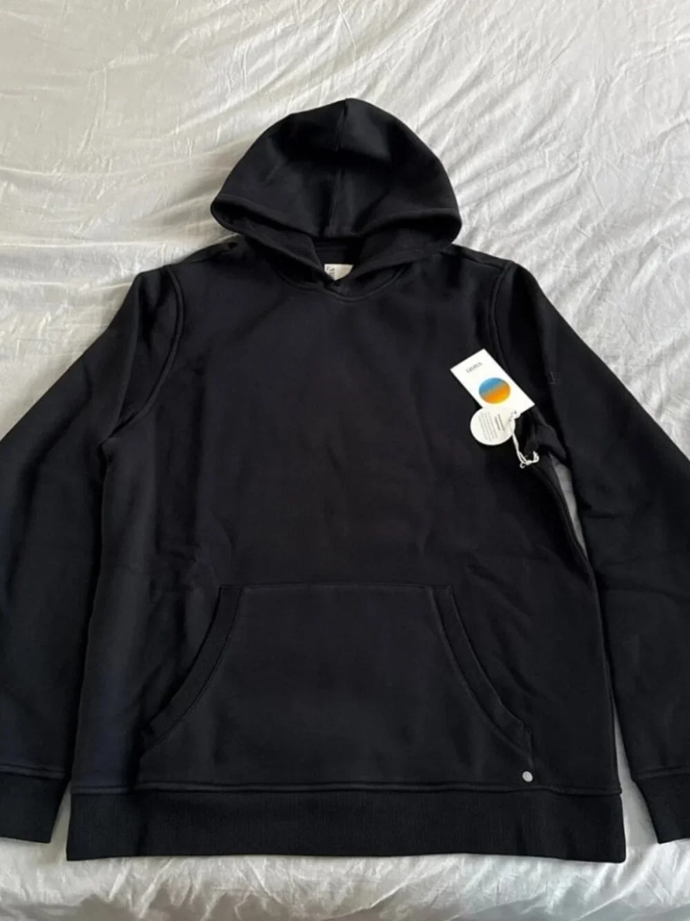Vuori Seaside Pullover Hoodie Black Men's Size L